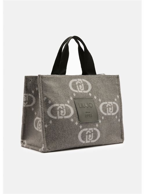 Shopping bag grande con logo LIU JO | 2F5027T2742/71502